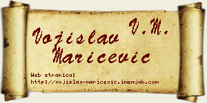 Vojislav Marićević vizit kartica